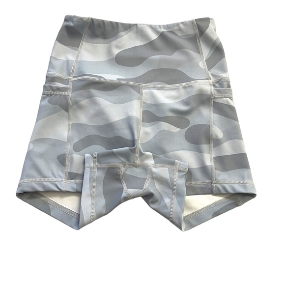 ETHOS Camo Athletic Shorts Deep Pockets Grey Size Small - Picture 3 of 7